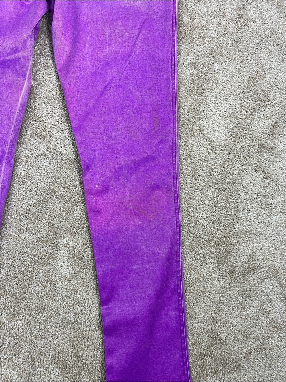 Tripp NYC Purple Coated  Skinny Jeans with Zip Pocket Accent Size 15 - Picture 7 of 16